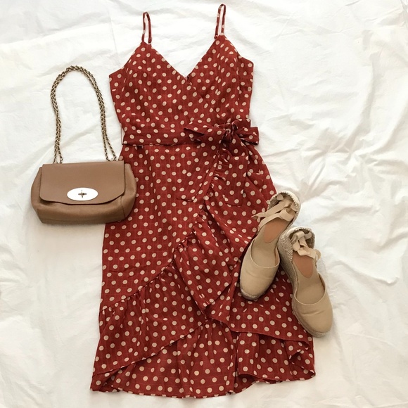 J.O.A Polka Dot Dress - Picture 1 of 8
